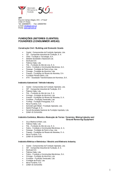 FUNDI&Ccedil;&Otilde;ES (TIPO DE LIGA) - Associa&ccedil;&atilde;o Portuguesa de Fundi&ccedil;&atilde;o