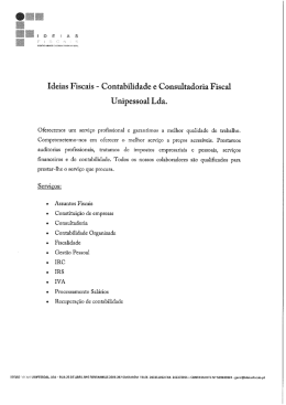 Ideias Fiscais - Contabilidade e Consultadoria Fiscal Unipessoal Lda.