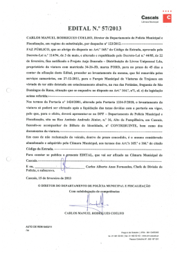 Edital 57/2013 - Notifica&ccedil;&atilde;o de Projeto Anjo Dourado