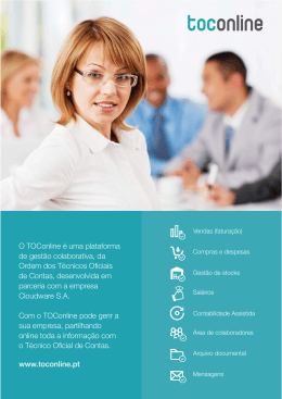 O TOConline &eacute; uma plataforma de gest&atilde;o colaborativa, da Ordem