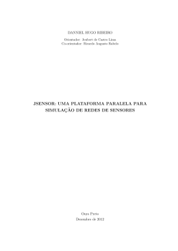 JSENSOR: UMA PLATAFORMA PARALELA PARA