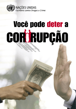 Voc&ecirc; pode deter a corrup&ccedil;&atilde;o
