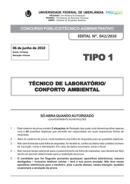 Prova - Diretoria de Processos Seletivos