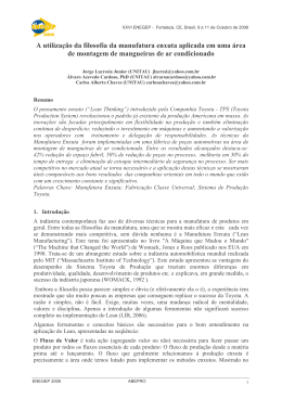 A utiliza&ccedil;&atilde;o da filosofia da manufatura enxuta aplicada em