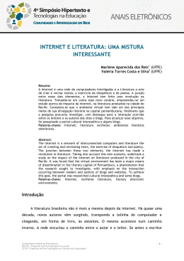 internet e literatura: uma mistura interessante - Nehte
