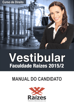 PROCESSO SELETIVO VESTIBULAR 2015-2