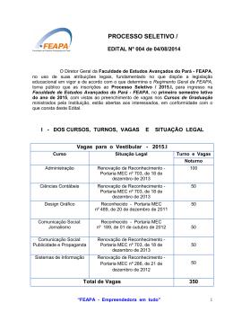PROCESSO SELETIVO /
