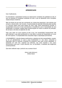 Vestibular 2015 - Faculdades Sudam&eacute;rica