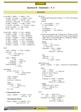 Qu&iacute;mica B &ndash; Extensivo &ndash; V. 4