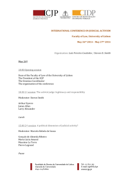 INTERNATIONAL CONFERENCE ON JUDICIAL ACTIVISM