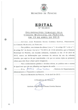 Edital N.º 44/2015 - Câmara Municipal de Peniche