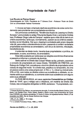 Propriedade de Fato?