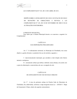 1 LEI COMPLEMENTAR N&ordm; 525, DE 14 DE ABRIL DE 2011