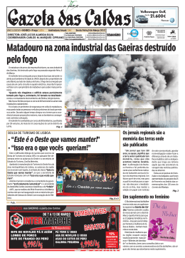 Matadouro na zona industrial das Gaeiras destruído pelo fogo