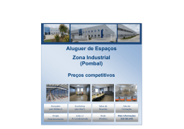 Aluguer de Espa&ccedil;os Zona Industrial (Pombal) Pre&ccedil;os