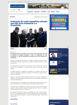 Autarquia de Loulé requalifica estrada que liga Zona Industrial e a