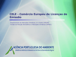 CELE - Comércio Europeu de Licenças de Emissão