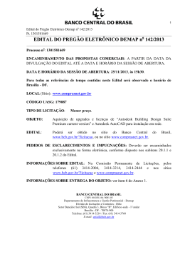 Edital Completo - Banco Central do Brasil