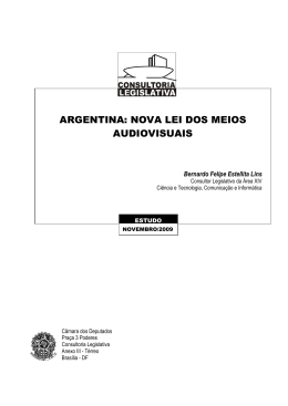 argentina: nova lei dos meios audiovisuais