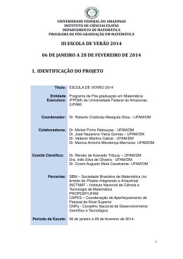 Escola de Ver&atilde;o 2014
