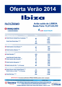 Oferta Verão 2014