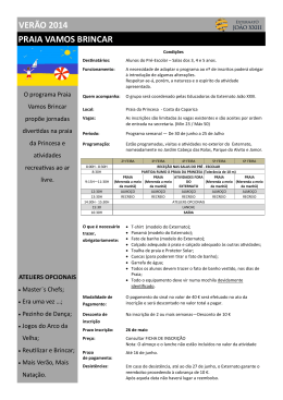 PRAIA VAMOS BRINCAR VER&Atilde;O 2014