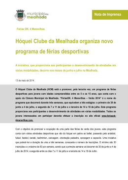 Hóquei Clube da Mealhada organiza novo programa de férias