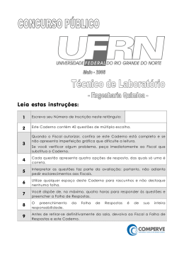 301 t&eacute;cnico de laborat&oacute;rio/engenharia qu&iacute;mica - Comperve