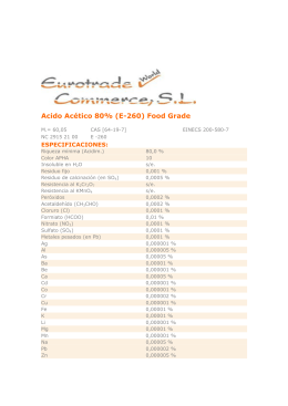 Acido Acético 80% (E