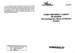 E o que fazer em caso de suspeita de abuso de uma pessoa
