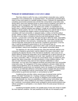 35 TYPOLOGY OF COMMUNITARIAN (conservation