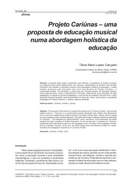 Projeto Cari&uacute;nas
