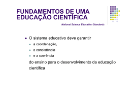(Microsoft PowerPoint - I - FUNDAMENTOS DE UMA EDUCAÇÃO