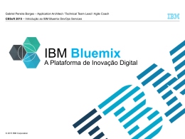 Introdução ao IBM Bluemix DevOps Services