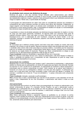Din&acirc;mica de Grupo - Propagandista.com