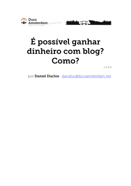 &Eacute; poss&iacute;vel ganhar dinheiro com blog