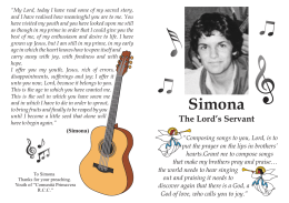 Simona - Serva di Dio