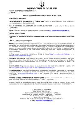 Edital completo - Banco Central do Brasil
