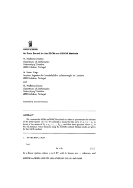 An Error Bound for the SSOR and USSOR methods