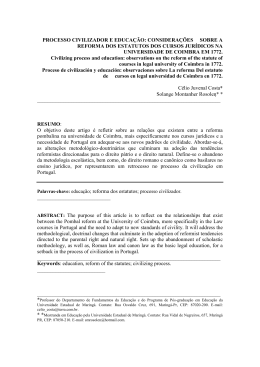 processo civilizador e educação: considerações sobre a