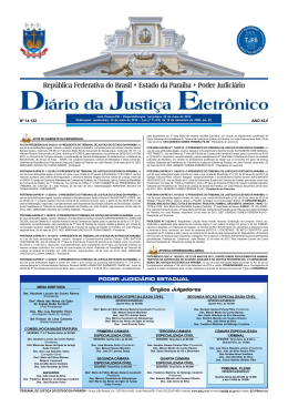 PODER JUDICIÁRIO ESTADUAL Órgãos Julgadores