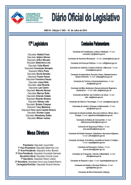 ANO III - Edição nº 465 – 10 de Julho de 2014 Deputado