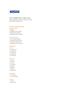 CHR. HANSEN IND. E COM. LTDA.