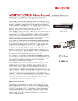 MAXPRO® NVR SE (Edição Standard)