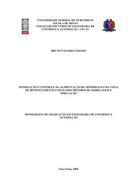 otimiza&ccedil;&atilde;o e controle da alimenta&ccedil;&atilde;o de min&eacute;rio