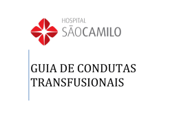 GUIA DE CONDUTAS TRANSFUSIONAIS - Biotec