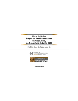 Alerta de Bolha: Pre&ccedil;os do Real Estate Acima do Valor Justo, na