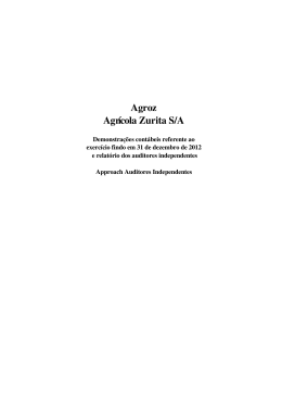 Agroz Agr&iacute;cola Zurita S/A