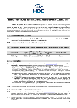 Vit&oacute;ria da Conquista - HOC - Resid&ecirc;ncia 2016