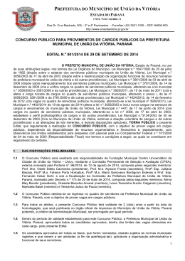 Abertura Edital
